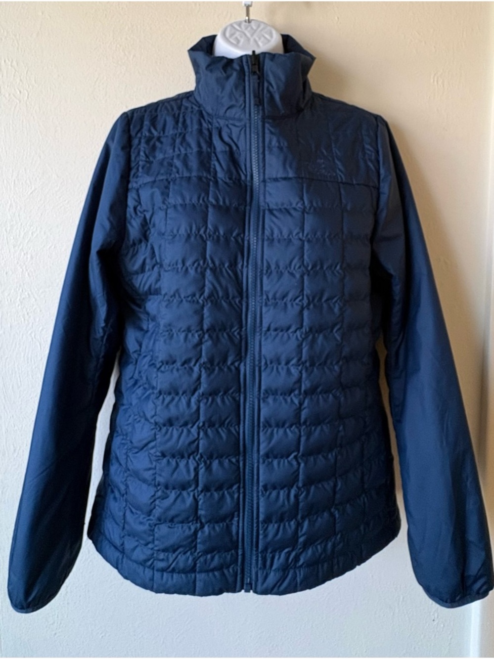 The North Face Women's Navy Quilted Hybrid Puffer Jacket